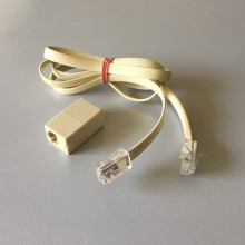 Cable plat avec coupleur Ethernet RJ45 de 1 mètre
