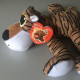 Peluche Tigre couché SANDY Taille 23 cm