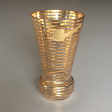 Vase en cristal ligne dorée CRISTALOR
