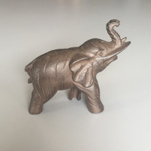 Statuette Eléphants en métal