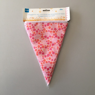 Guirlande de drapeaux en tissu 6 m