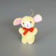 Peluche petit Lapin jaune Taille 10 cm