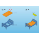 PLAYMOBIL Un matelas pour lit d'enfant orange 30219970