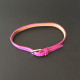 Bracelet en cuir rose