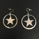 Boucles d'oreilles Capitaine América 44 mm