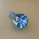 Bouchon hexagonal en cristal bleu pour flacon