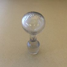 Bouchon de carafe en cristal boule cannelée