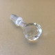 Bouchon pour carafe cristal boule a facettes translucide