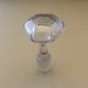 Bouchon de carafe en cristal poire hexagonale