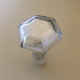 Bouchon de carafe en cristal poire hexagonale