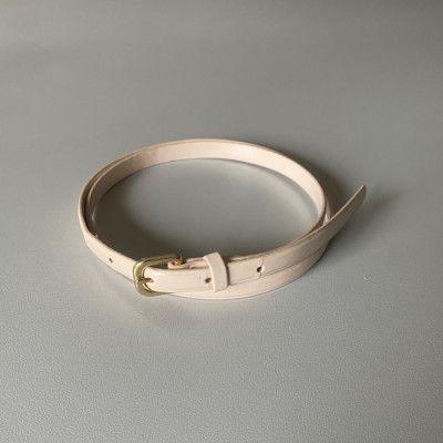 Ceinture fine en cuir rose vernie H&M