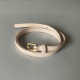 Ceinture fine en cuir rose vernie H&M