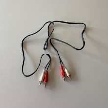 Cable noir avec RCA male 1,20 mètre