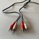 Cable noir avec RCA male 1,20 mètre