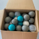 Lot de balles quatre couleurs BALLEBAD24