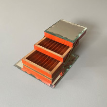 Boite a cigarettes en miroir VINTAGE