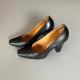 Escarpins CASADEI pour P. VERDI cuir noir Taille 5 EU 35