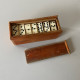 Coffret jeu de Domino rouge VINTAGE