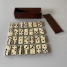 Coffret jeu de Domino VINTAGE