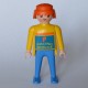 Un personnage PLAYMOBIL Homme Racing Service couleur Jaune et Bleu 1974 2ème série