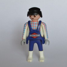 PLAYMOBIL Homme CONSTRUCT en Blanc et Bleu de 1992