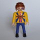 Un personnage PLAYMOBIL Homme SPRINT couleur Jaune et Bleu de 1992