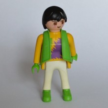 PLAYMOBIL Femme avec gilet en Jaune et Blanc de 1992