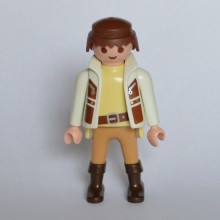 PLAYMOBIL Homme avec gilet en Blanc et Marron et de 1993