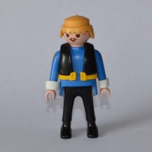 PLAYMOBIL Homme avec gilet en Bleu et Noir de 1997