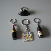 Porte clés marque d'alcool