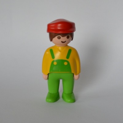 playmobil 123 homme en salopette de 1990