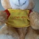 Peluche Ourson avec t-shirt "I LOVE JERSEY" Taille _ cm