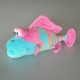 Peluche Poisson turquoise et rose PLAYGRO Taille 31 cm de long