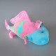 Peluche Poisson turquoise et rose PLAYGRO Taille 31 cm de long